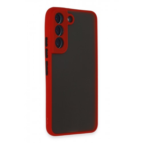 Newface Samsung Galaxy S22 Kılıf Montreal Silikon Kapak - Kırmızı Newface Samsung Galaxy S22 Kılıf Montreal Silikon Kapak - Kırmızı
