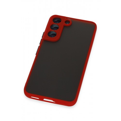 Newface Samsung Galaxy S22 Kılıf Montreal Silikon Kapak - Kırmızı Newface Samsung Galaxy S22 Kılıf Montreal Silikon Kapak - Kırmızı