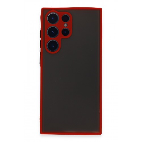 Newface Samsung Galaxy S22 Ultra Kılıf Montreal Silikon Kapak - Kırmızı Newface Samsung Galaxy S22 Ultra Kılıf Montreal Silikon Kapak - Kırmızı
