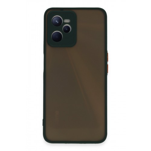 Newface Realme C35 Kılıf Montreal Silikon Kapak - Yeşil Newface Realme C35 Kılıf Montreal Silikon Kapak - Yeşil
