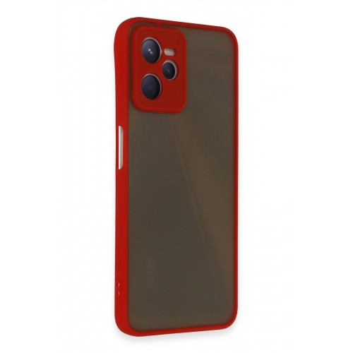 Newface Realme C35 Kılıf Montreal Silikon Kapak - Kırmızı Newface Realme C35 Kılıf Montreal Silikon Kapak - Kırmızı