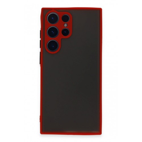 Newface Samsung Galaxy S23 Ultra Kılıf Montreal Silikon Kapak - Kırmızı Newface Samsung Galaxy S23 Ultra Kılıf Montreal Silikon Kapak - Kırmızı