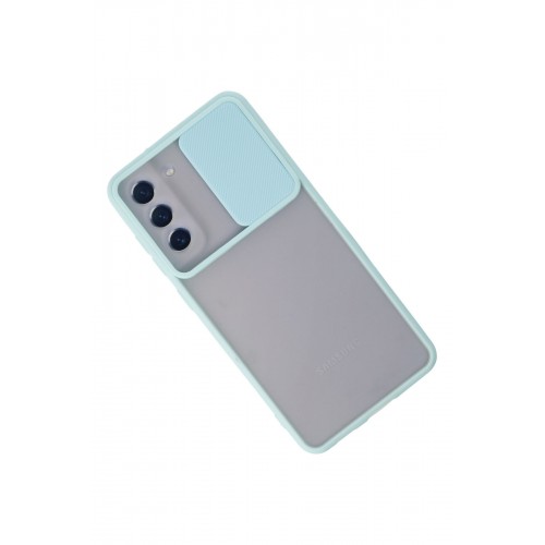 Newface Samsung Galaxy S21 FE Kılıf Palm Buzlu Kamera Sürgülü Silikon - Turkuaz Newface Samsung Galaxy S21 FE Kılıf Palm Buzlu Kamera Sürgülü Silikon - Turkuaz