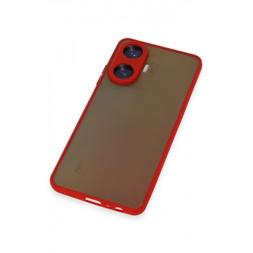 Newface Realme C55 Kılıf Montreal Silikon Kapak - Kırmızı Newface Realme C55 Kılıf Montreal Silikon Kapak - Kırmızı