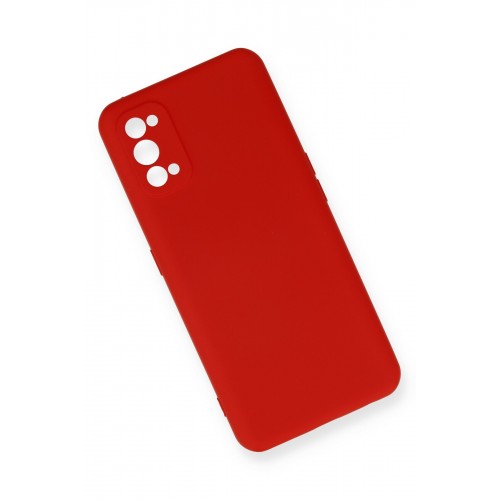 Newface Realme 7 Pro Kılıf Nano içi Kadife Silikon - Kırmızı Newface Realme 7 Pro Kılıf Nano içi Kadife Silikon - Kırmızı