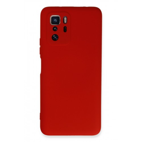 Newface Xiaomi Poco X3 GT Kılıf Nano içi Kadife Silikon - Kırmızı Newface Xiaomi Poco X3 GT Kılıf Nano içi Kadife Silikon - Kırmızı