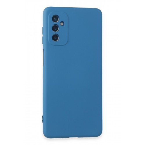 Newface Samsung Galaxy M52 5G Kılıf Nano içi Kadife Silikon - Mavi Newface Samsung Galaxy M52 5G Kılıf Nano içi Kadife Silikon - Mavi