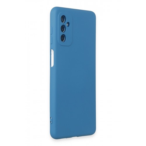 Newface Samsung Galaxy M52 5G Kılıf Nano içi Kadife Silikon - Mavi Newface Samsung Galaxy M52 5G Kılıf Nano içi Kadife Silikon - Mavi