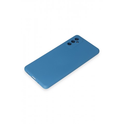 Newface Samsung Galaxy M52 5G Kılıf Nano içi Kadife Silikon - Mavi Newface Samsung Galaxy M52 5G Kılıf Nano içi Kadife Silikon - Mavi