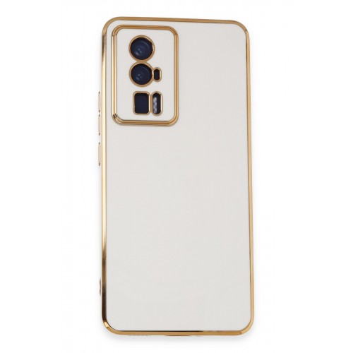 Newface Xiaomi Poco F5 Pro Kılıf Volet Silikon - Beyaz