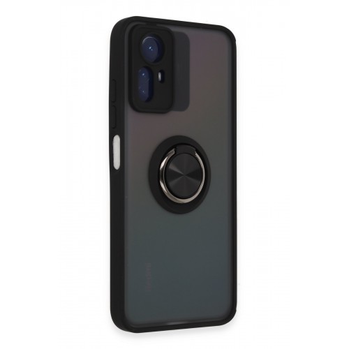 Newface Xiaomi Redmi Note 12S Kılıf Montreal Yüzüklü Silikon Kapak - Siyah Newface Xiaomi Redmi Note 12S Kılıf Montreal Yüzüklü Silikon Kapak - Siyah
