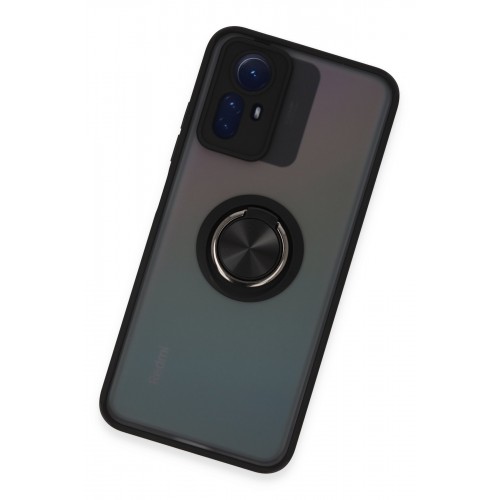 Newface Xiaomi Redmi Note 12S Kılıf Montreal Yüzüklü Silikon Kapak - Siyah Newface Xiaomi Redmi Note 12S Kılıf Montreal Yüzüklü Silikon Kapak - Siyah