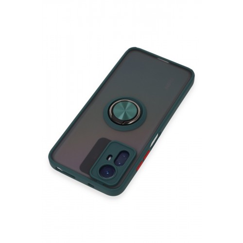 Newface Xiaomi Redmi Note 12S Kılıf Montreal Yüzüklü Silikon Kapak - Yeşil Newface Xiaomi Redmi Note 12S Kılıf Montreal Yüzüklü Silikon Kapak - Yeşil