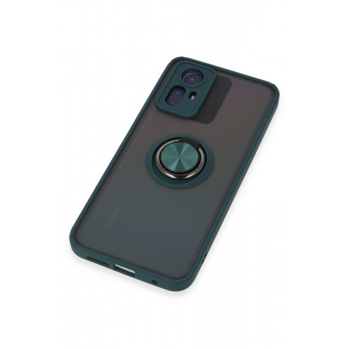 Newface Xiaomi Redmi Note 12S Kılıf Montreal Yüzüklü Silikon Kapak - Yeşil Newface Xiaomi Redmi Note 12S Kılıf Montreal Yüzüklü Silikon Kapak - Yeşil