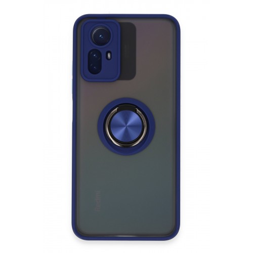 Newface Xiaomi Redmi Note 12S Kılıf Montreal Yüzüklü Silikon Kapak - Lacivert Newface Xiaomi Redmi Note 12S Kılıf Montreal Yüzüklü Silikon Kapak - Lacivert