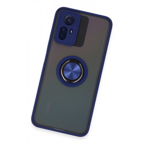 Newface Xiaomi Redmi Note 12S Kılıf Montreal Yüzüklü Silikon Kapak - Lacivert Newface Xiaomi Redmi Note 12S Kılıf Montreal Yüzüklü Silikon Kapak - Lacivert