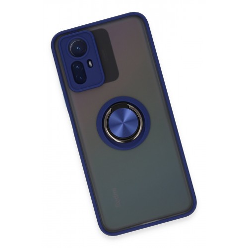 Newface Xiaomi Redmi Note 12S Kılıf Montreal Yüzüklü Silikon Kapak - Lacivert Newface Xiaomi Redmi Note 12S Kılıf Montreal Yüzüklü Silikon Kapak - Lacivert