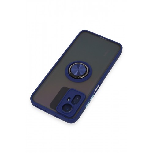 Newface Xiaomi Redmi Note 12S Kılıf Montreal Yüzüklü Silikon Kapak - Lacivert Newface Xiaomi Redmi Note 12S Kılıf Montreal Yüzüklü Silikon Kapak - Lacivert