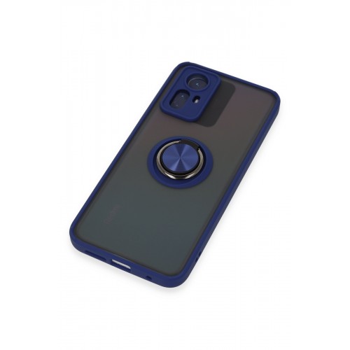 Newface Xiaomi Redmi Note 12S Kılıf Montreal Yüzüklü Silikon Kapak - Lacivert Newface Xiaomi Redmi Note 12S Kılıf Montreal Yüzüklü Silikon Kapak - Lacivert