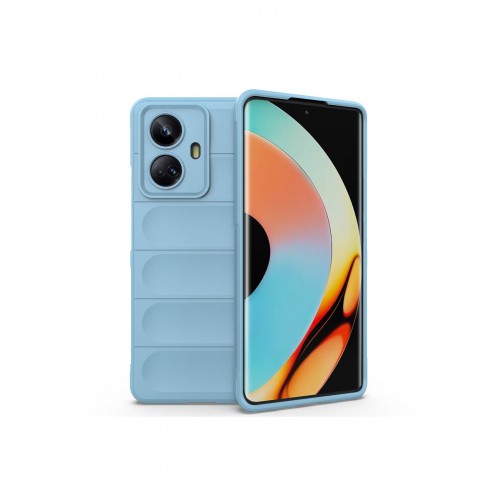 Newface Realme 10 Pro Plus 5G Kılıf Optimum Silikon - Sky Blue Newface Realme 10 Pro Plus 5G Kılıf Optimum Silikon - Sky Blue