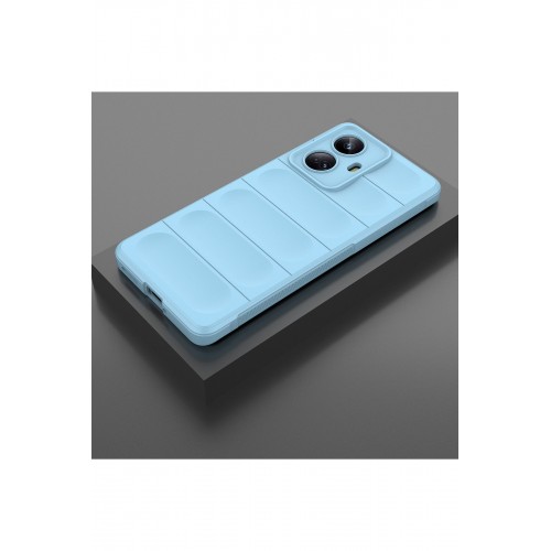 Newface Realme 10 Pro Plus 5G Kılıf Optimum Silikon - Sky Blue Newface Realme 10 Pro Plus 5G Kılıf Optimum Silikon - Sky Blue