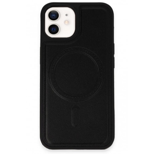 Newface iPhone 11 Kılıf Ozzi Magsafe Deri Kapak - Siyah Newface iPhone 11 Kılıf Ozzi Magsafe Deri Kapak - Siyah