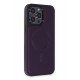 Newface iPhone 14 Pro Max Kılıf Ozzi Magsafe Deri Kapak - Derin Mor Newface iPhone 14 Pro Max Kılıf Ozzi Magsafe Deri Kapak - Derin Mor