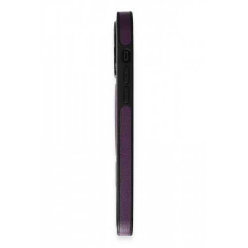 Newface iPhone 14 Pro Max Kılıf Ozzi Magsafe Deri Kapak - Derin Mor Newface iPhone 14 Pro Max Kılıf Ozzi Magsafe Deri Kapak - Derin Mor