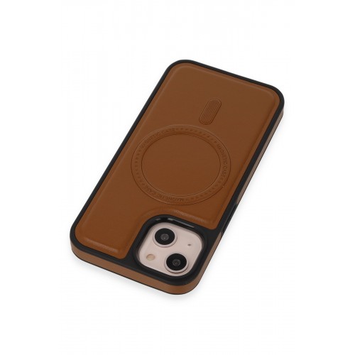 Newface iPhone 14 Kılıf Ozzi Magsafe Deri Kapak - Taba Newface iPhone 14 Kılıf Ozzi Magsafe Deri Kapak - Taba