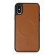 Newface iPhone XS Kılıf Ozzi Magsafe Deri Kapak - Taba Newface iPhone XS Kılıf Ozzi Magsafe Deri Kapak - Taba