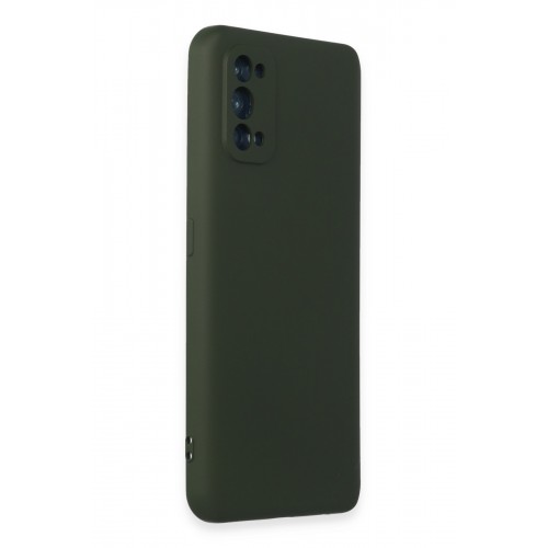Newface Realme 7 Pro Kılıf Nano içi Kadife Silikon - Koyu Yeşil Newface Realme 7 Pro Kılıf Nano içi Kadife Silikon - Koyu Yeşil