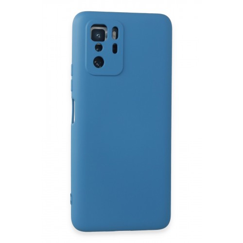 Newface Xiaomi Poco X3 GT Kılıf Nano içi Kadife Silikon - Mavi Newface Xiaomi Poco X3 GT Kılıf Nano içi Kadife Silikon - Mavi