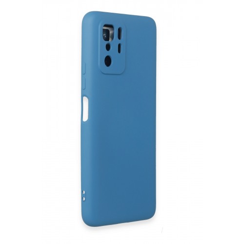 Newface Xiaomi Poco X3 GT Kılıf Nano içi Kadife Silikon - Mavi Newface Xiaomi Poco X3 GT Kılıf Nano içi Kadife Silikon - Mavi