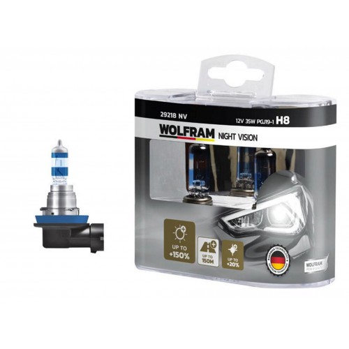 AMPUL 12V H8 35 PGJ19-1 NIGHT VISION 150 FAZLA 20 BEYAZ IŞIK AMPUL 12V H8 35 PGJ19-1 NIGHT VISION 150 FAZLA 20 BEYAZ IŞIK