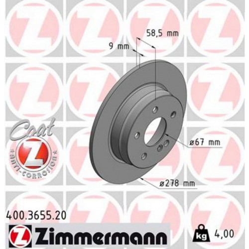 FREN DISKI ARKA MERCEDES C-CLASS W204 S204 C204 FREN DISKI ARKA MERCEDES C-CLASS W204 S204 C204