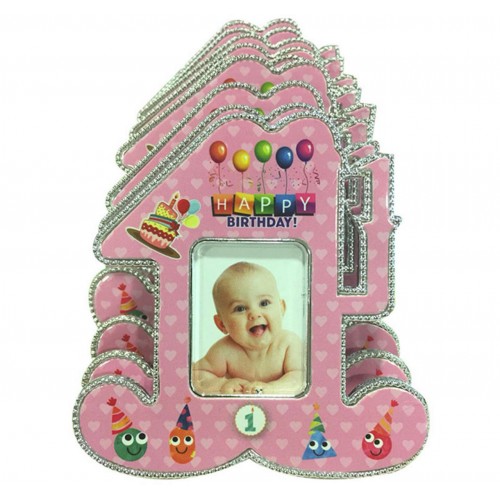 ZERO LAND - 25 adet Plastik 1 Yaş Mini Fotoğraf Çerçevesi Pembe ZERO LAND - 25 adet Plastik 1 Yaş Mini Fotoğraf Çerçevesi Pembe