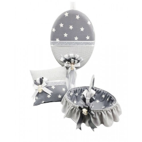 ZERO LAND - Baby Shower Ayıcıklı Yıldız Desenli Bebek Oda Seti 3 Parça Gri ZERO LAND - Baby Shower Ayıcıklı Yıldız Desenli Bebek Oda Seti 3 Parça Gri