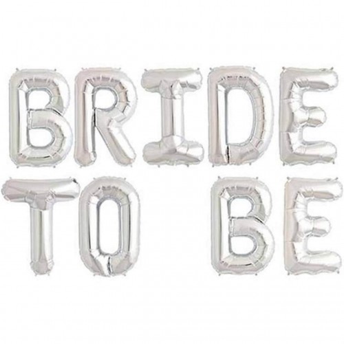 ZERO LAND - Bride To Be Yazılı Gümüş Folyo Balon 16 inç - 40 cm ZERO LAND - Bride To Be Yazılı Gümüş Folyo Balon 16 inç - 40 cm