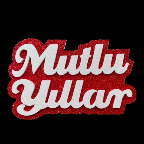 ZERO LAND - Mutlu Yıllar Yazılı Strafor Süs Kırmızı ZERO LAND - Mutlu Yıllar Yazılı Strafor Süs Kırmızı