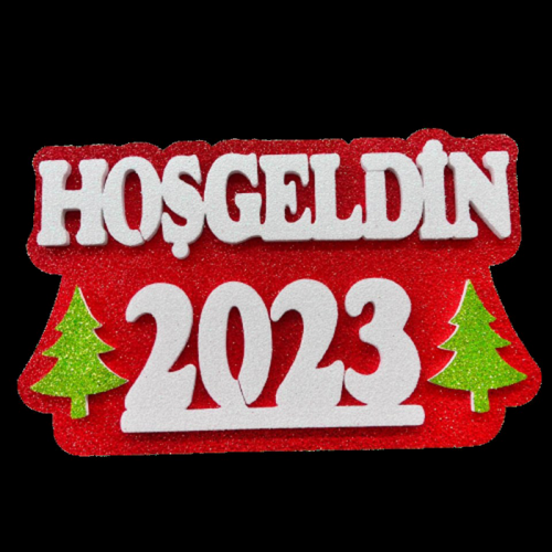 ZERO LAND - Hoşgeldin 2023 Yazılı Strafor Süs Kırmızı ZERO LAND - Hoşgeldin 2023 Yazılı Strafor Süs Kırmızı