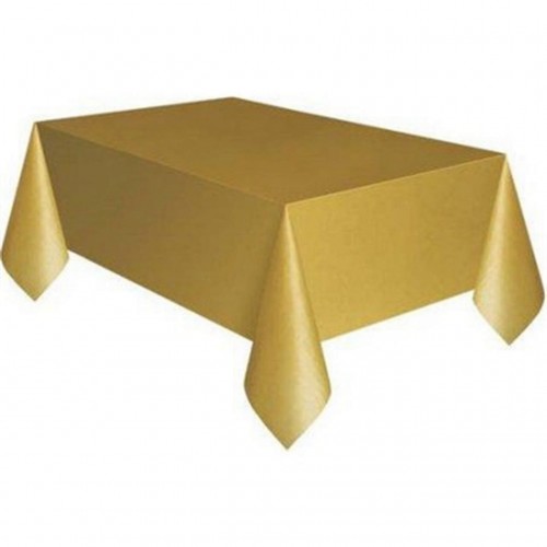 ZERO LAND - 120x180 cm Plastik Masa Örtüsü Gold ZERO LAND - 120x180 cm Plastik Masa Örtüsü Gold