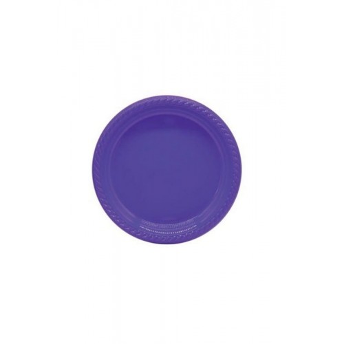 ZERO LAND - 25 adet Plastik Tabak Mor 22 cm ZERO LAND - 25 adet Plastik Tabak Mor 22 cm