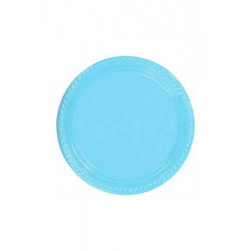 ZERO LAND - 25 adet Plastik Tabak Mavi 22 cm ZERO LAND - 25 adet Plastik Tabak Mavi 22 cm