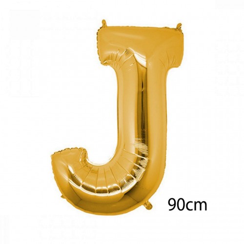 ZERO LAND - 40 inç J Harfi Folyo Balon Gold 100 cm ZERO LAND - 40 inç J Harfi Folyo Balon Gold 100 cm
