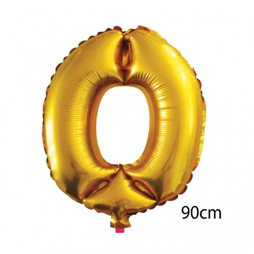 ZERO LAND - 40 inç O Harfi Folyo Balon Gold 100 cm ZERO LAND - 40 inç O Harfi Folyo Balon Gold 100 cm