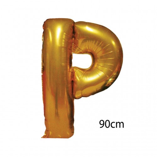 ZERO LAND - 40 inç P Harfi Folyo Balon Gold 100 cm ZERO LAND - 40 inç P Harfi Folyo Balon Gold 100 cm