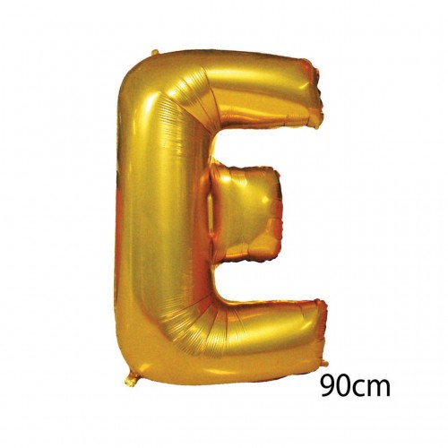 ZERO LAND - 40 inç E Harfi Folyo Balon Gold 100 cm ZERO LAND - 40 inç E Harfi Folyo Balon Gold 100 cm