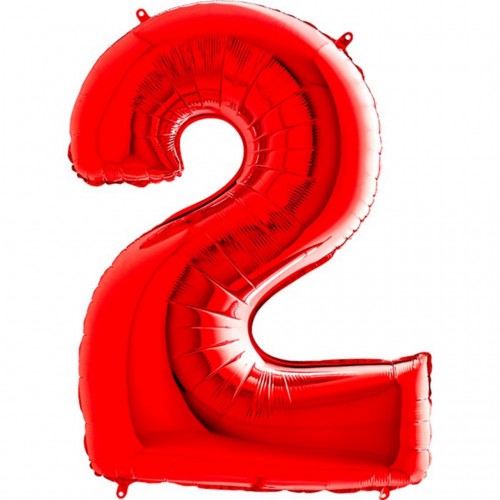 ZERO LAND - 16 inç 2 Rakamı Folyo Balon Kırmızı 40 cm ZERO LAND - 16 inç 2 Rakamı Folyo Balon Kırmızı 40 cm