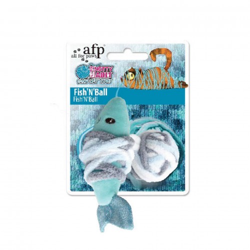 Afp Knotty Habit - Renkli Peluş Balık İpli Oyuncak Afp Knotty Habit - Renkli Peluş Balık İpli Oyuncak
