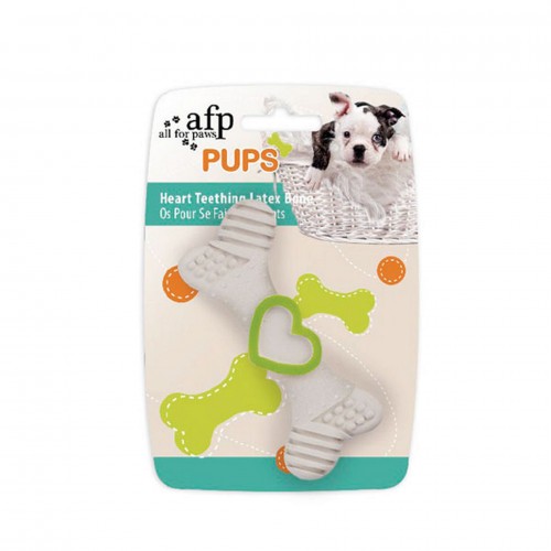 Afp Pups-Heart Teething Lateks Kemik Yavru K.Yeşil Afp Pups-Heart Teething Lateks Kemik Yavru K.Yeşil
